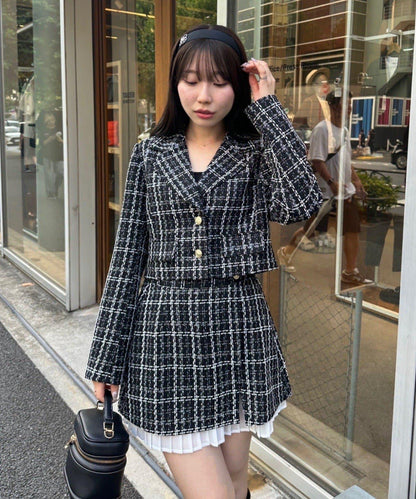 粗花呢夾克【可搭配套裝】