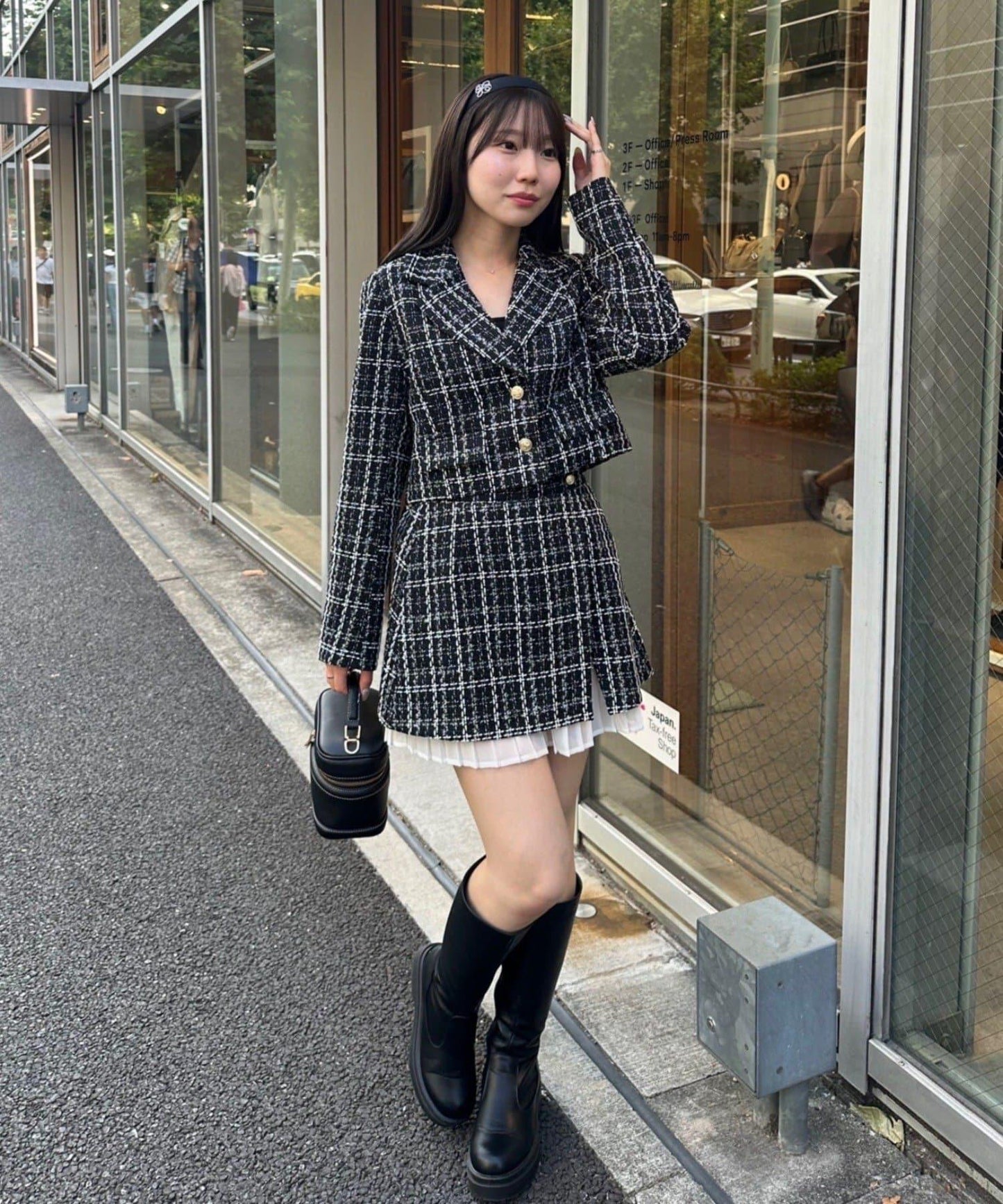 粗花呢夾克【可搭配套裝】