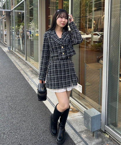 粗花呢夾克【可搭配套裝】