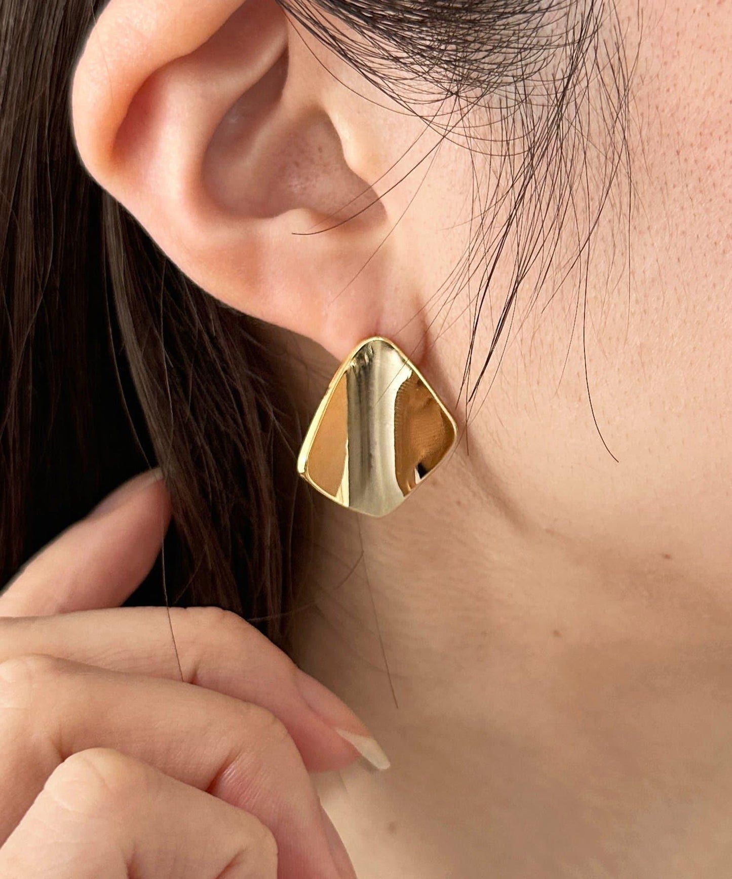 【heilly】菱形設計感耳環