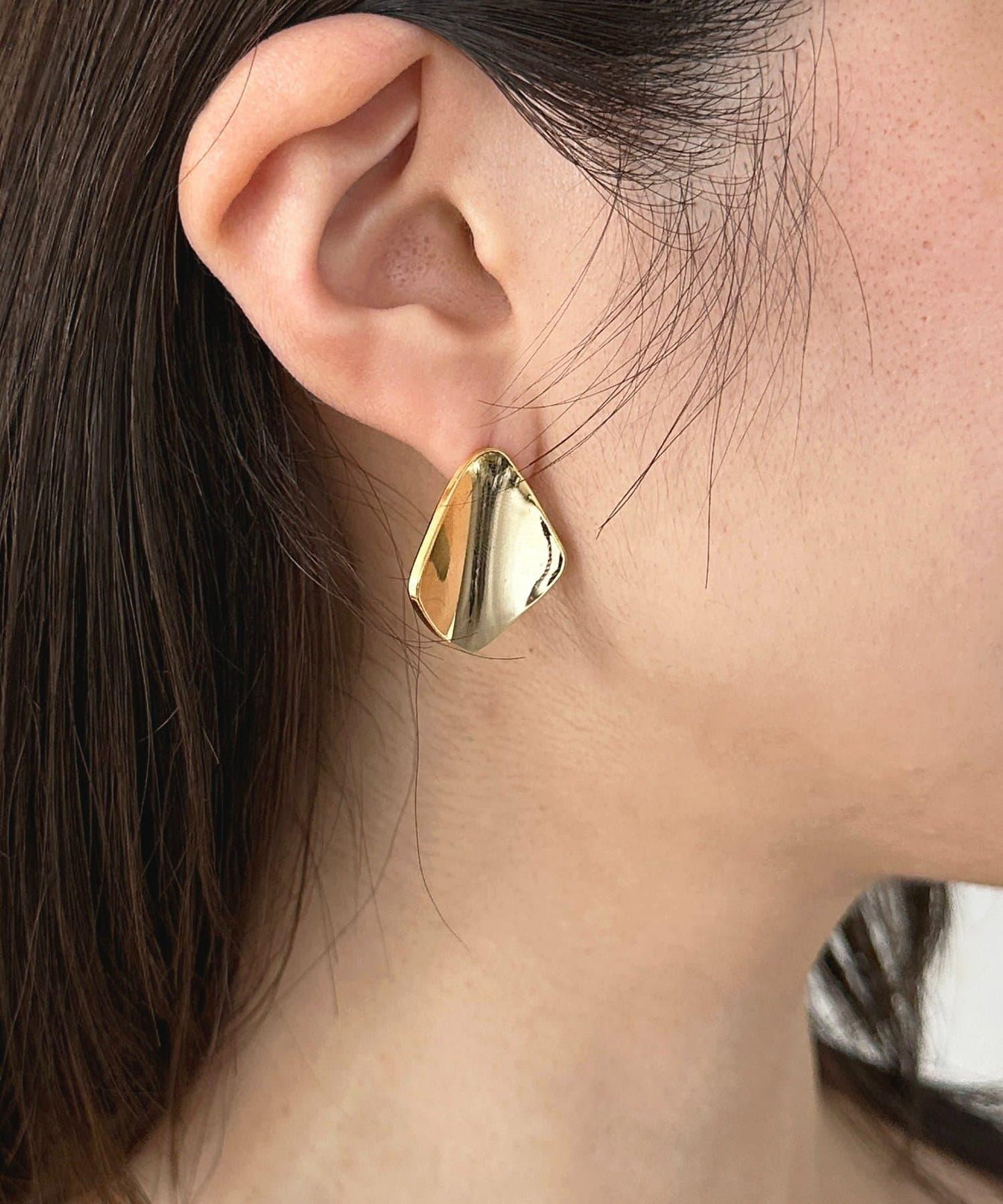 【heilly】菱形設計感耳環