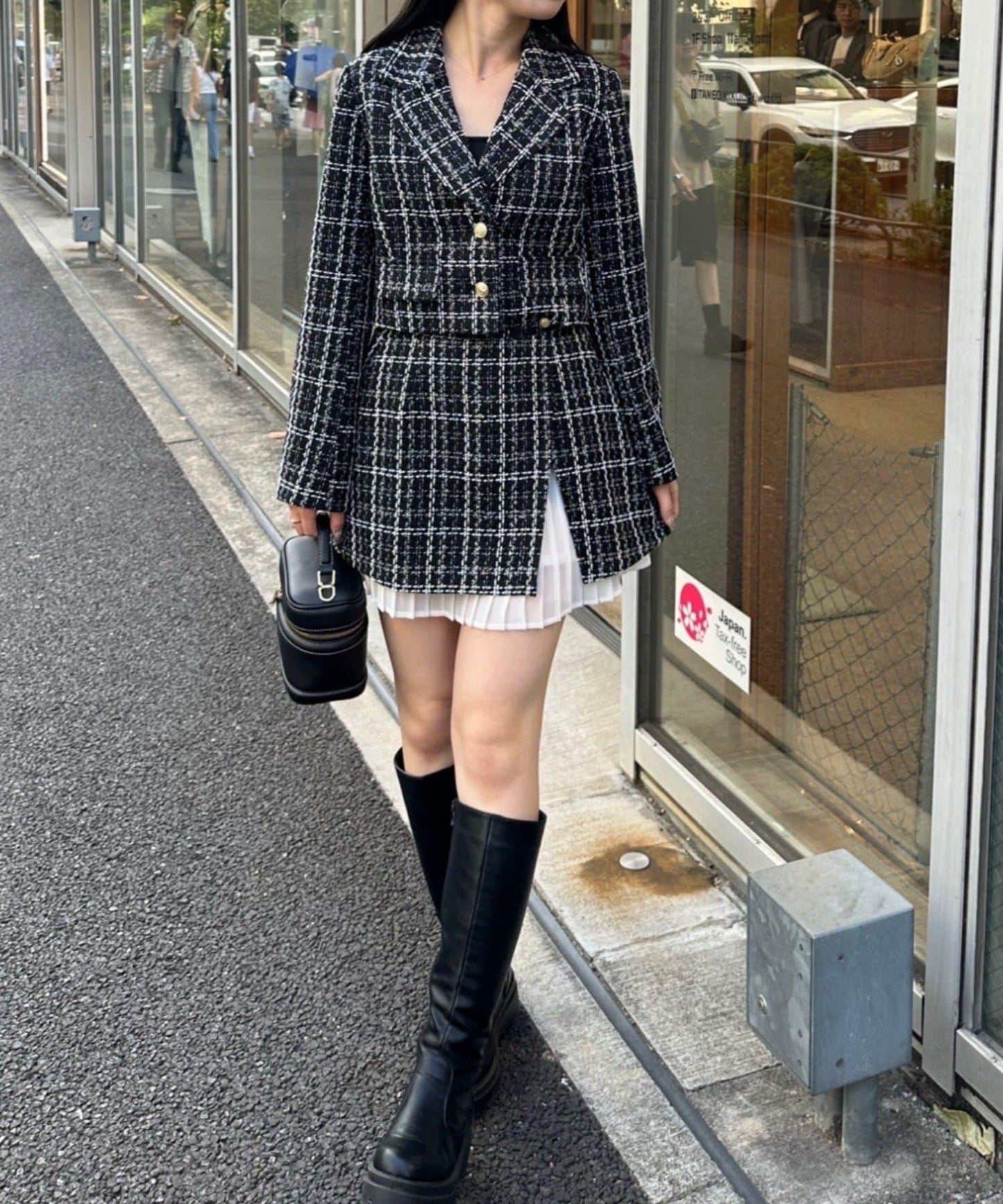 粗花呢夾克【可搭配套裝】