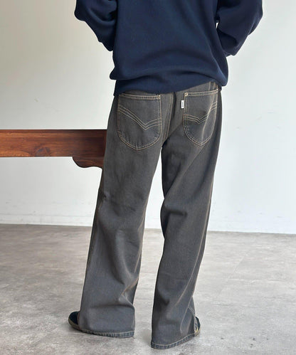 復古風寬鬆牛仔褲