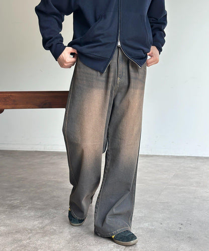 復古風寬鬆牛仔褲