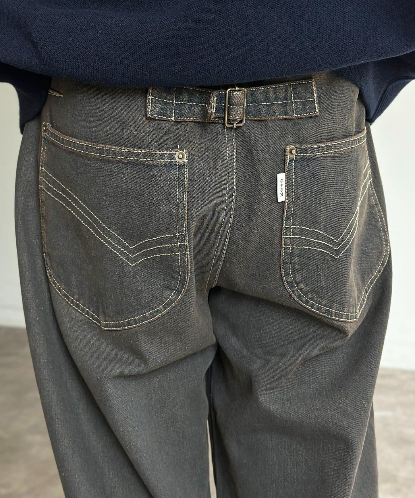 復古風寬鬆牛仔褲