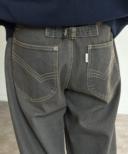 復古風寬鬆牛仔褲