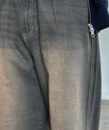 復古風寬鬆牛仔褲