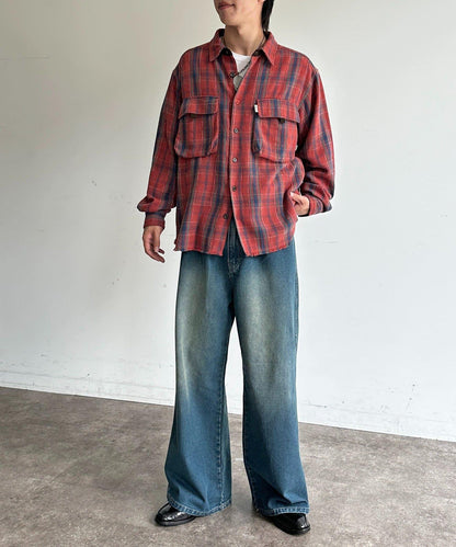 復古風寬鬆牛仔褲