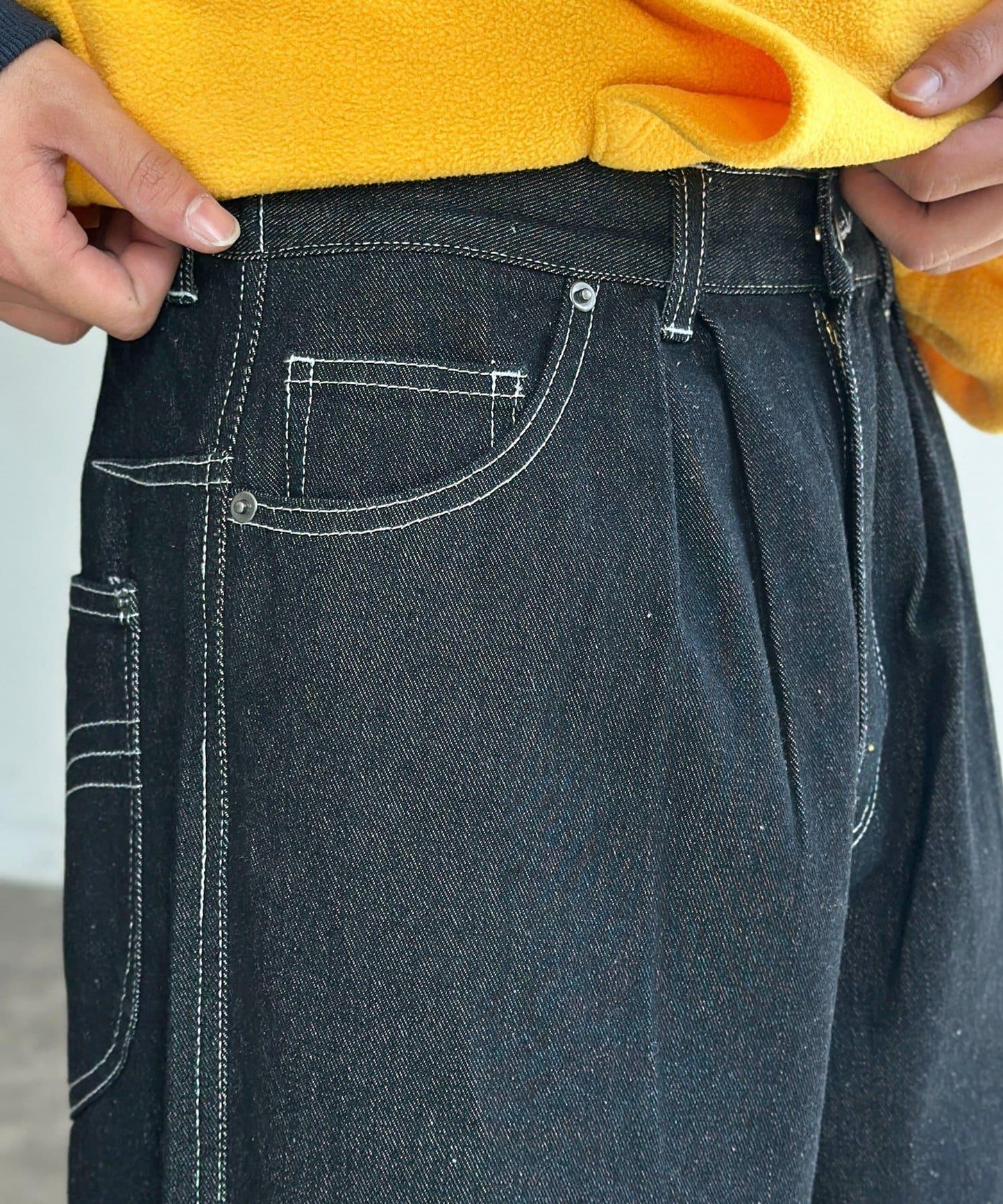 復古風寬鬆牛仔褲