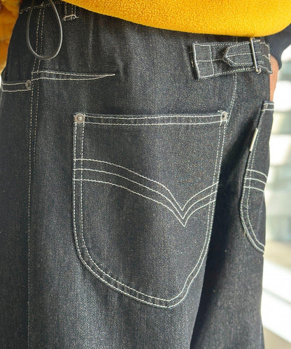 復古風寬鬆牛仔褲