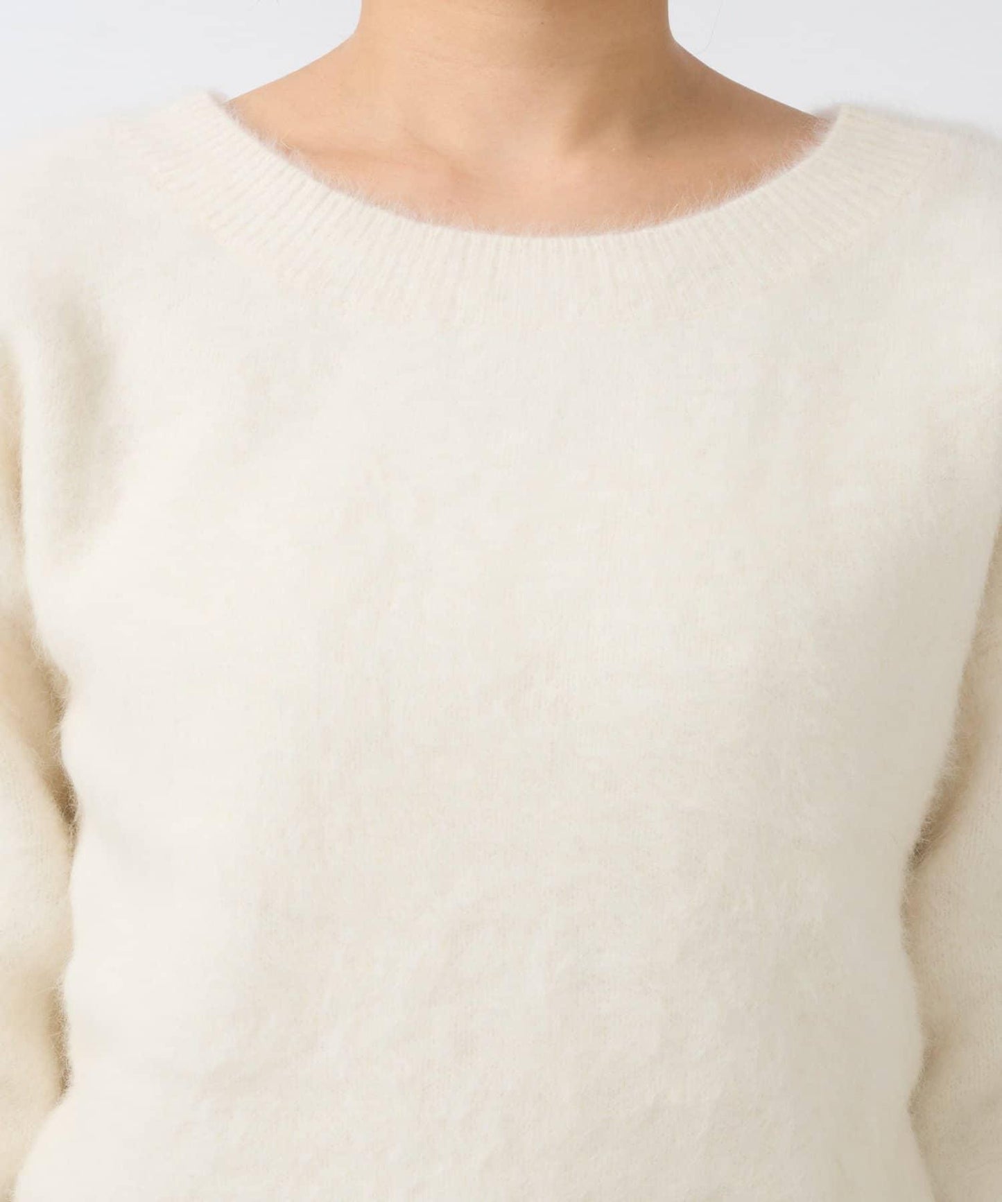 【優雅休閒】毛絨羊毛羊絨混紡彈力前後兩穿針織衫