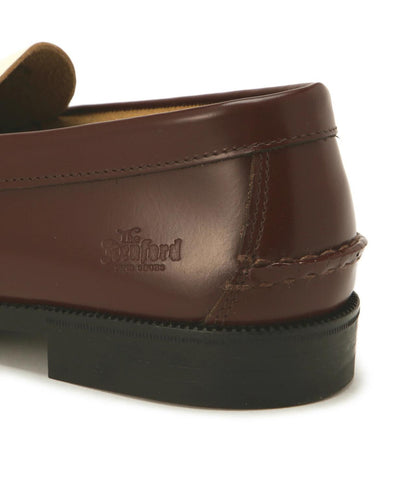 The Kenford Fineshoes 男士拼色樂福鞋 深棕色白色