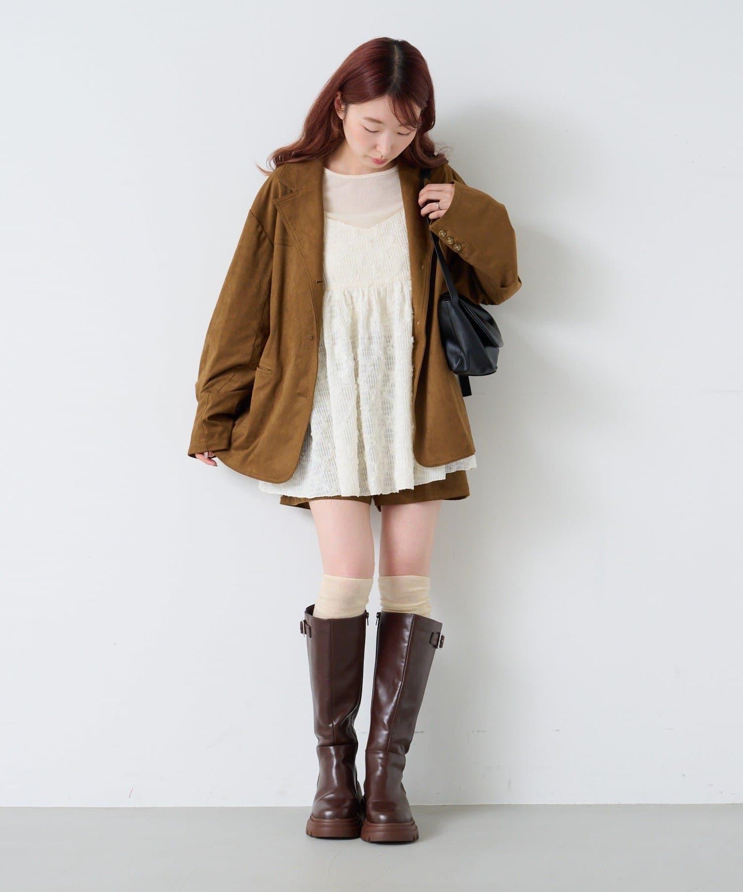 【套裝可搭配】麂皮短褲