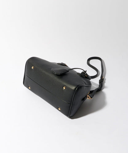 【cache cache】荔枝紋仿皮波士頓包