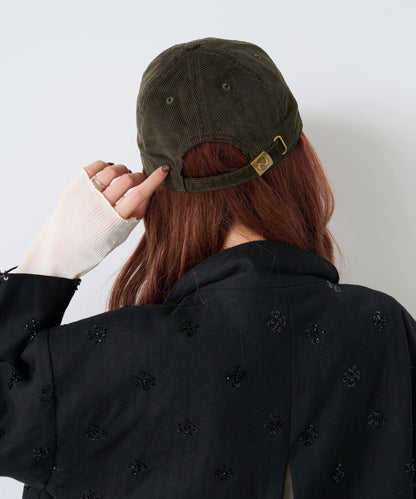 刺繡燈芯絨棒球帽