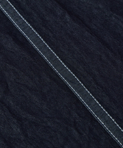 舒適穿著感亮面牛仔闊腿褲