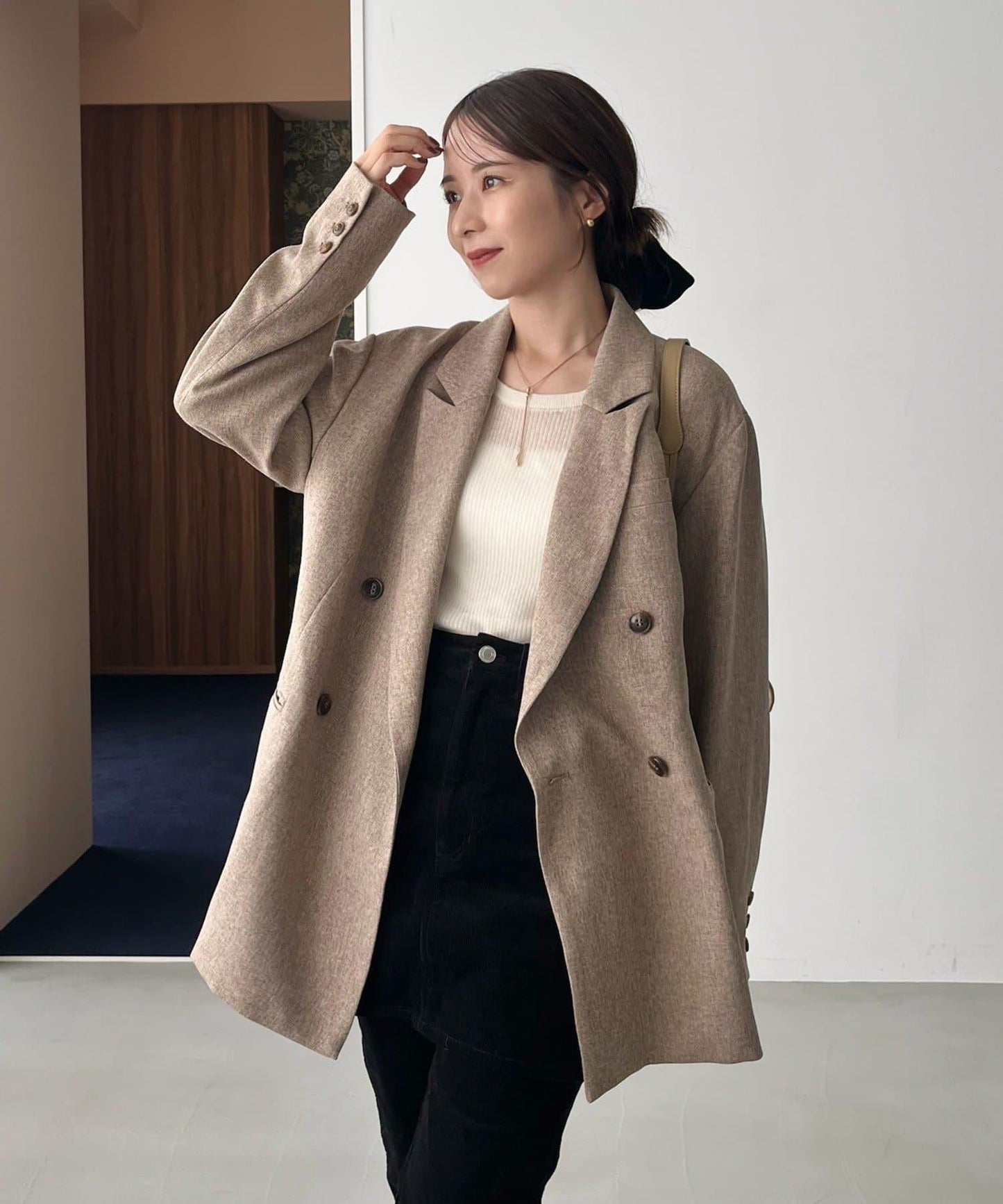 【CAPRICIEUX LE'MAGE×nanaco聯名】粗花呢夾克