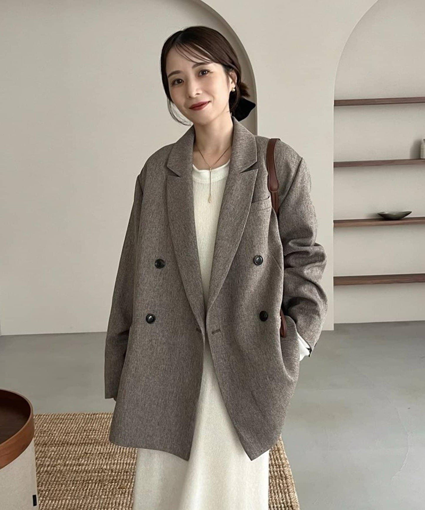 【CAPRICIEUX LE'MAGE×nanaco聯名】粗花呢夾克