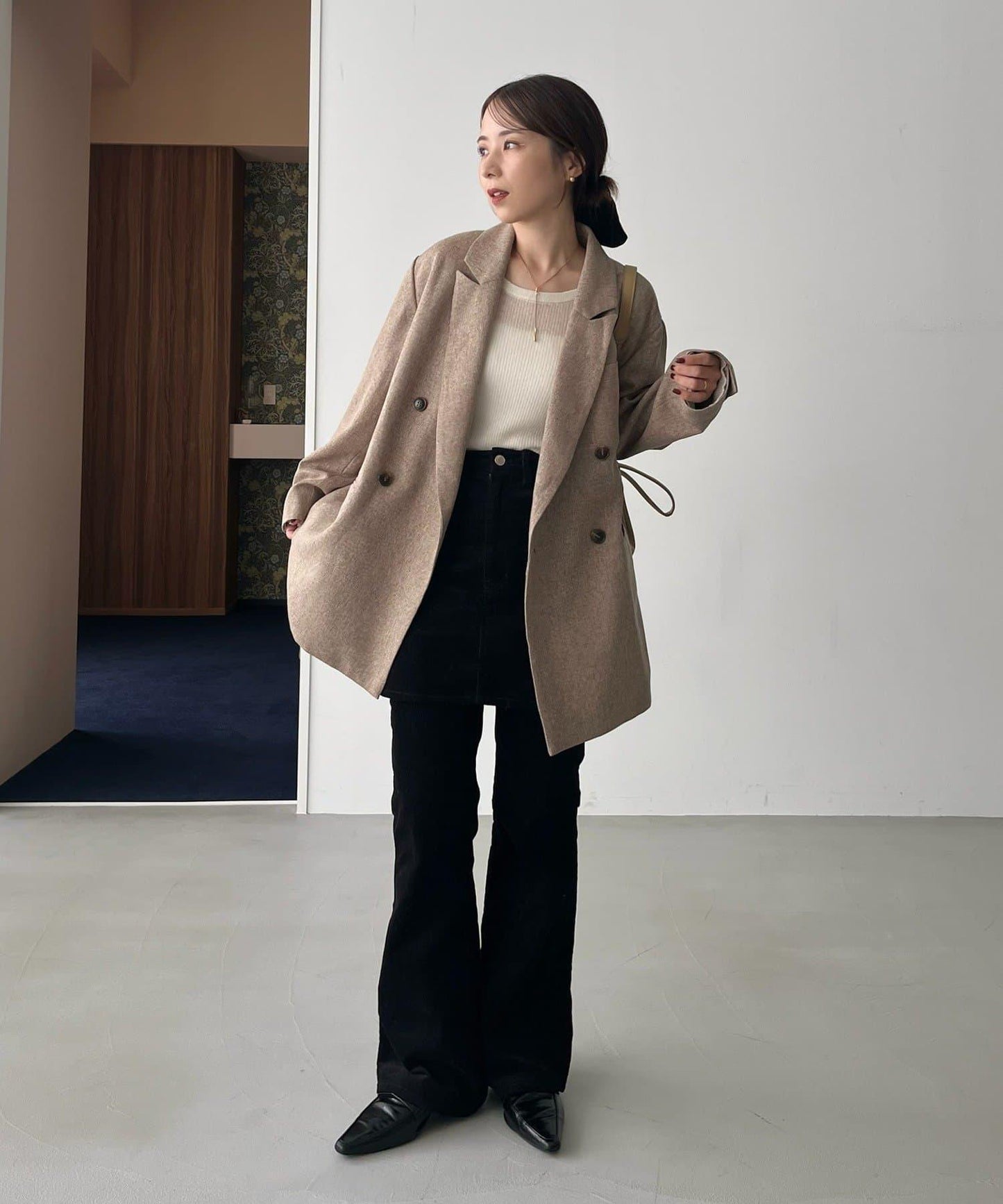 【CAPRICIEUX LE'MAGE×nanaco聯名】粗花呢夾克