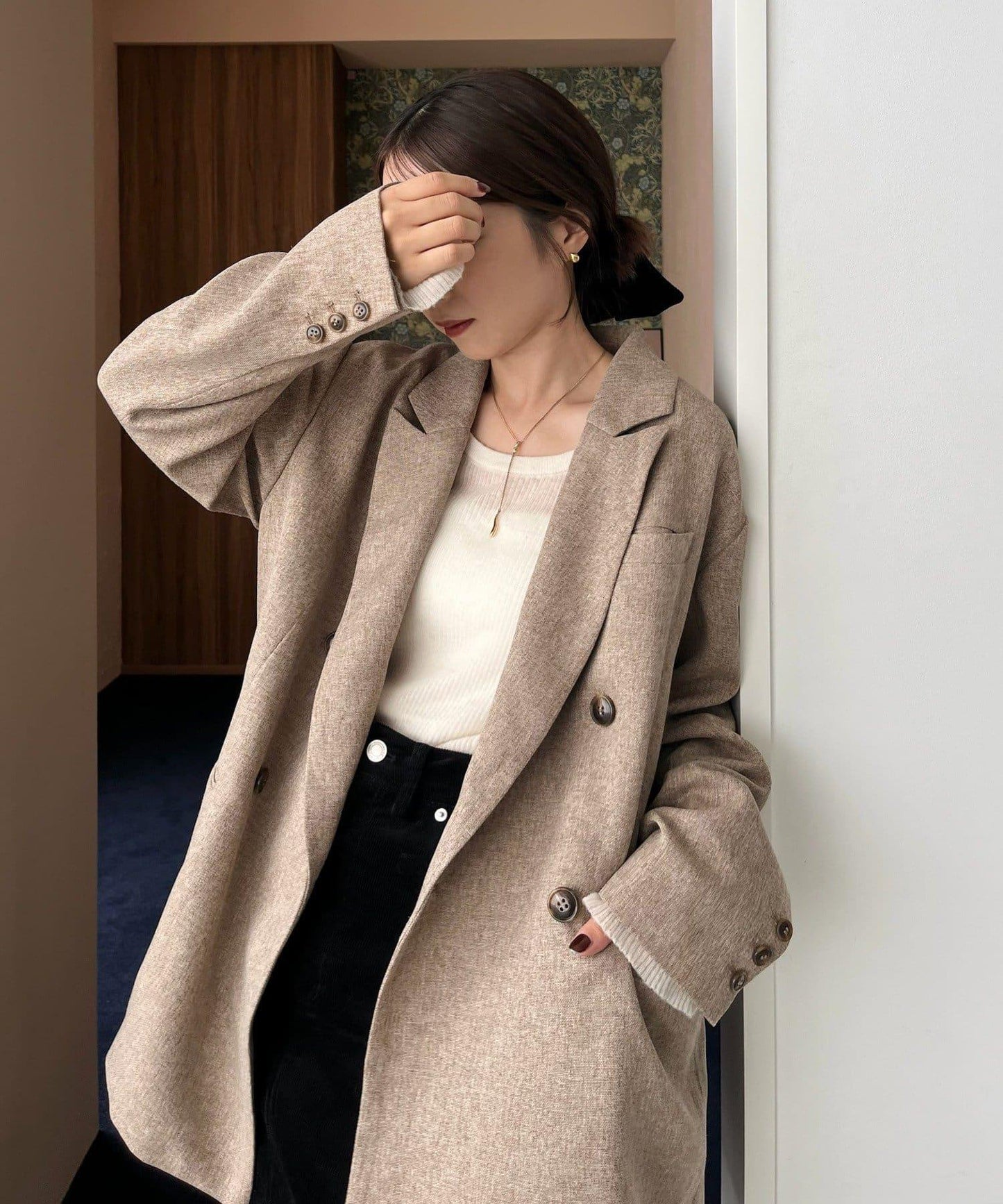 【CAPRICIEUX LE'MAGE×nanaco聯名】粗花呢夾克