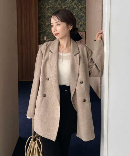 【CAPRICIEUX LE'MAGE×nanaco聯名】粗花呢夾克