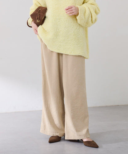 【可調節腰圍】桃色休閒褲