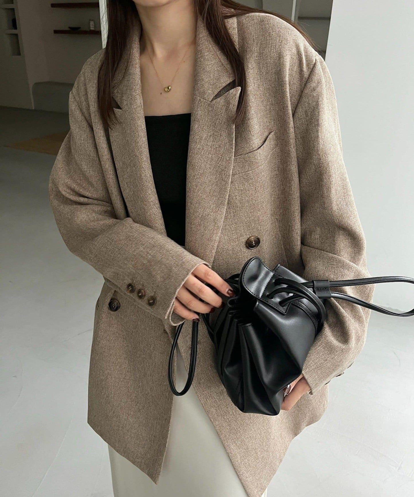 【CAPRICIEUX LE'MAGE×nanaco聯名】粗花呢夾克