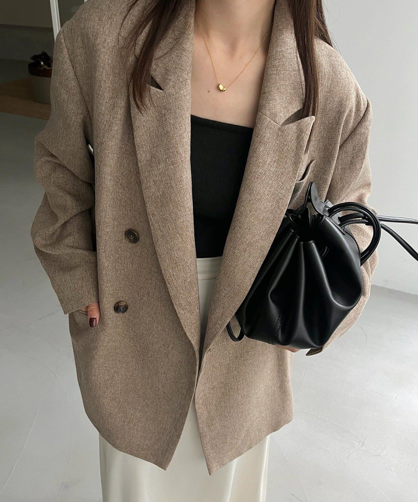 【CAPRICIEUX LE'MAGE×nanaco聯名】粗花呢夾克