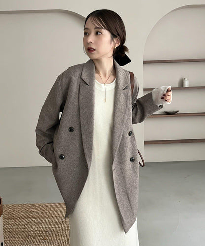 【CAPRICIEUX LE'MAGE×nanaco聯名】粗花呢夾克