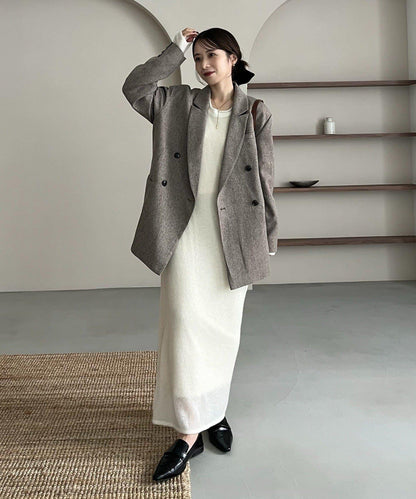 【CAPRICIEUX LE'MAGE×nanaco聯名】粗花呢夾克