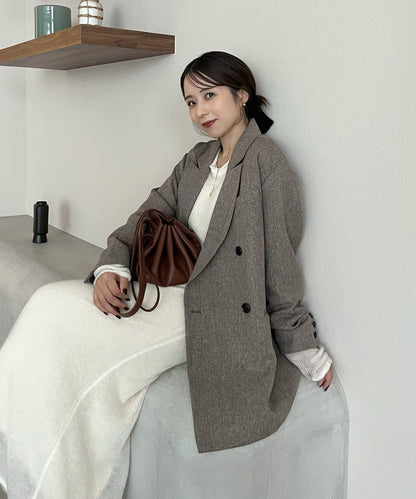 【CAPRICIEUX LE'MAGE×nanaco聯名】粗花呢夾克