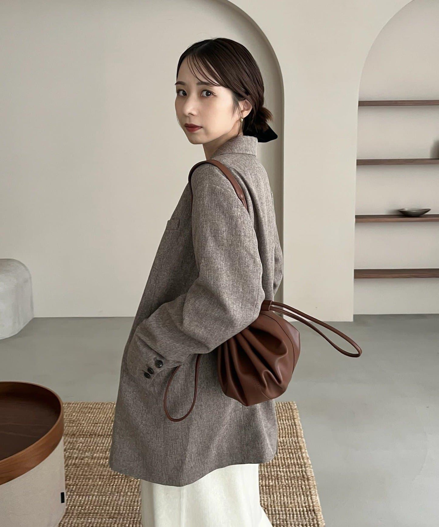 【CAPRICIEUX LE'MAGE×nanaco聯名】粗花呢夾克