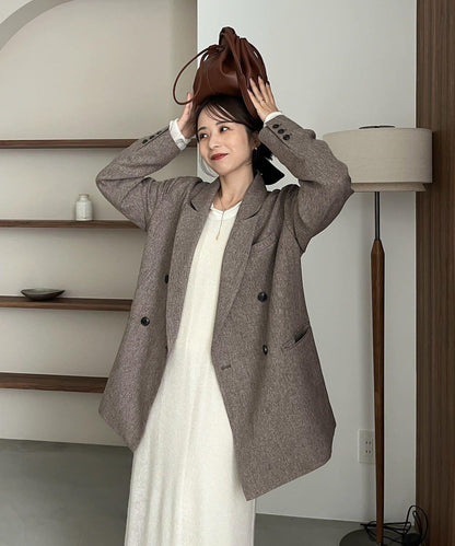 【CAPRICIEUX LE'MAGE×nanaco聯名】粗花呢夾克