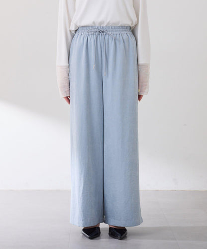 【可調節腰圍】桃色休閒褲