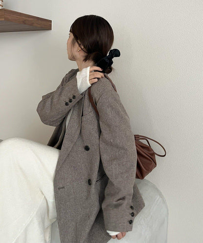 【CAPRICIEUX LE'MAGE×nanaco聯名】粗花呢夾克