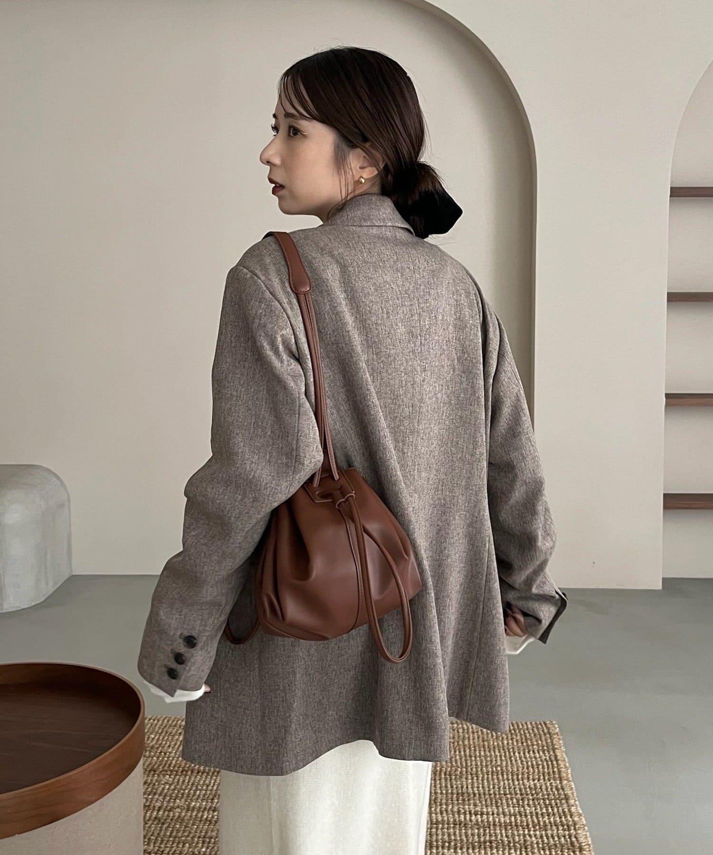 【CAPRICIEUX LE'MAGE×nanaco聯名】粗花呢夾克