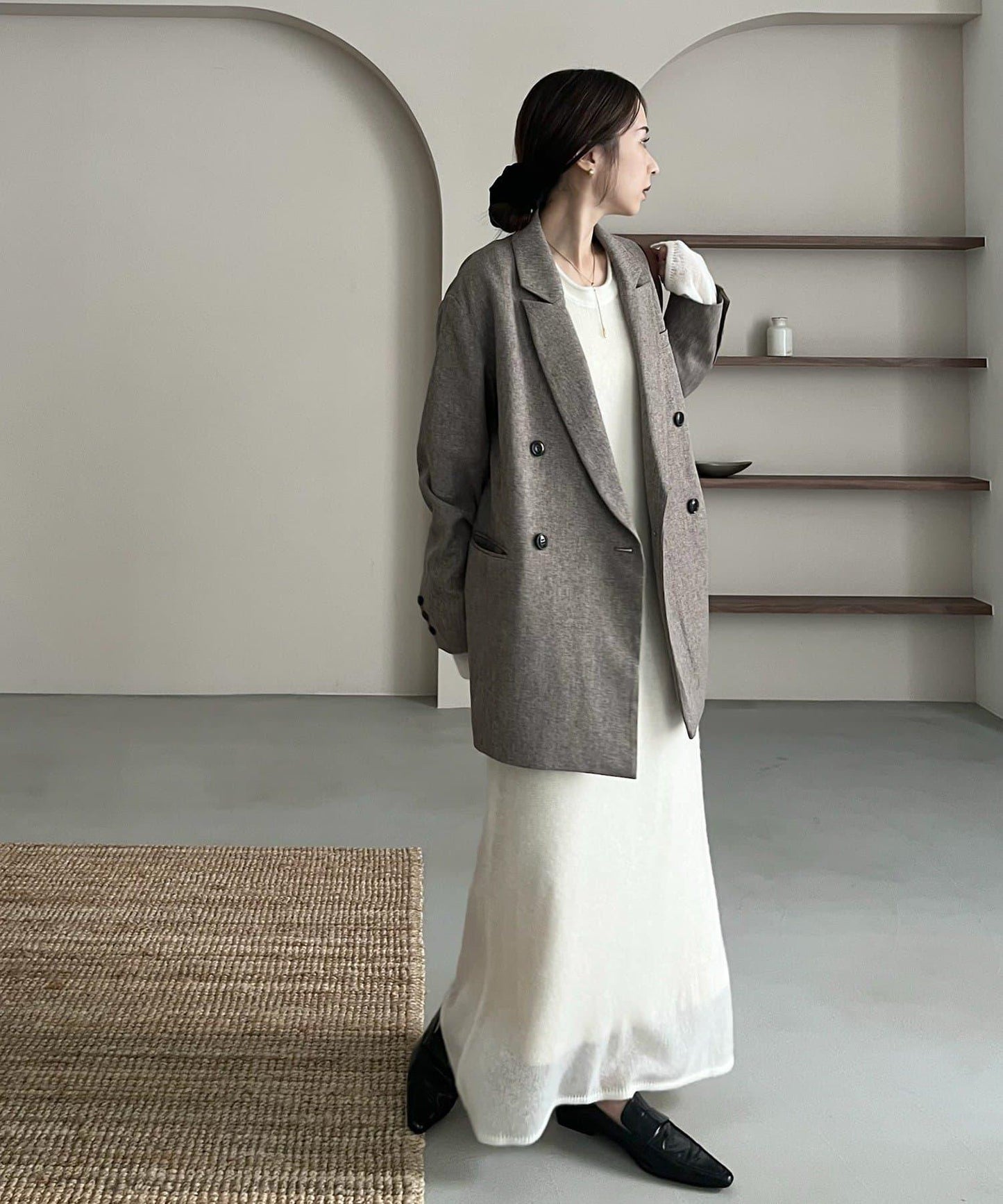 【CAPRICIEUX LE'MAGE×nanaco聯名】粗花呢夾克