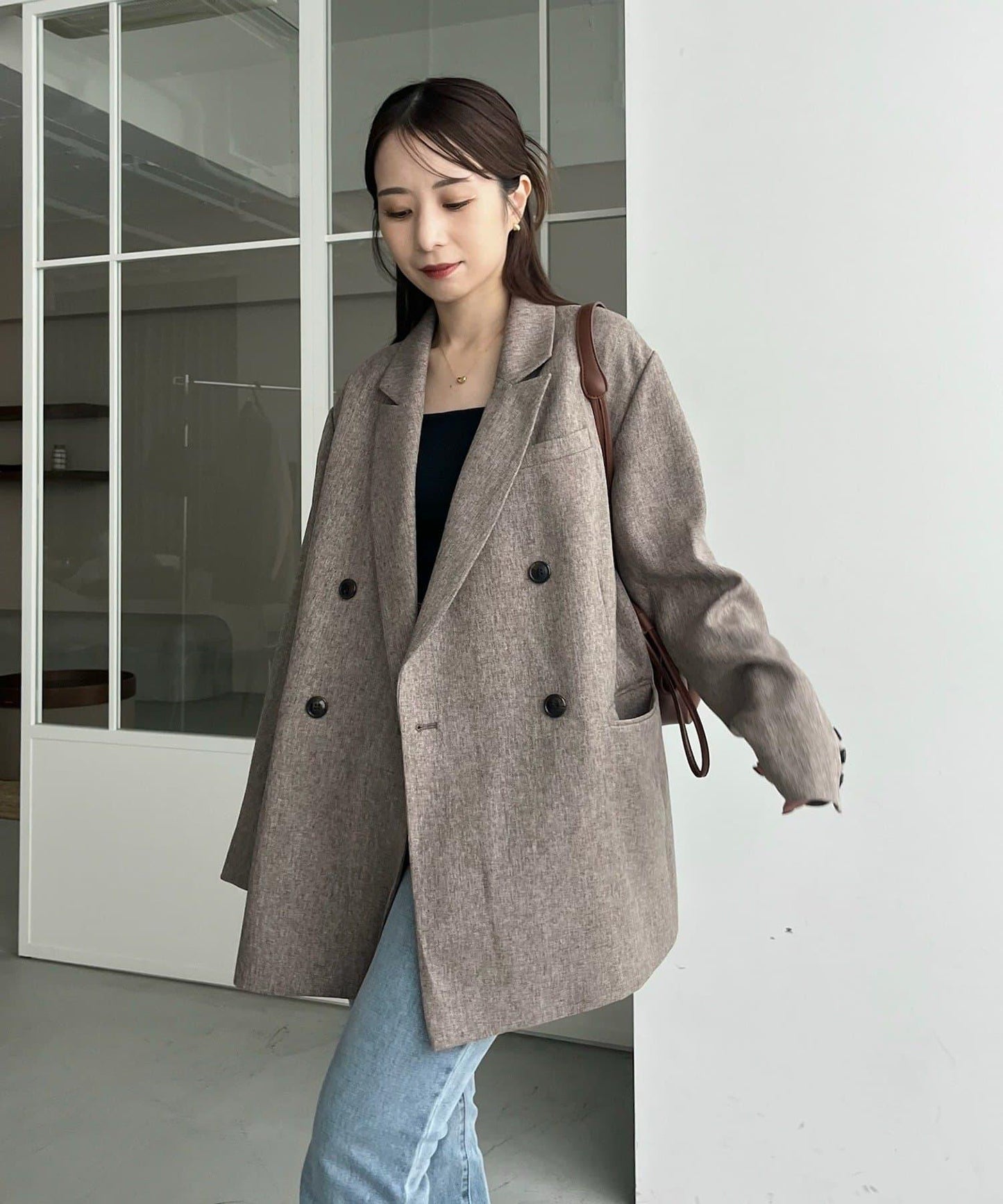 【CAPRICIEUX LE'MAGE×nanaco聯名】粗花呢夾克