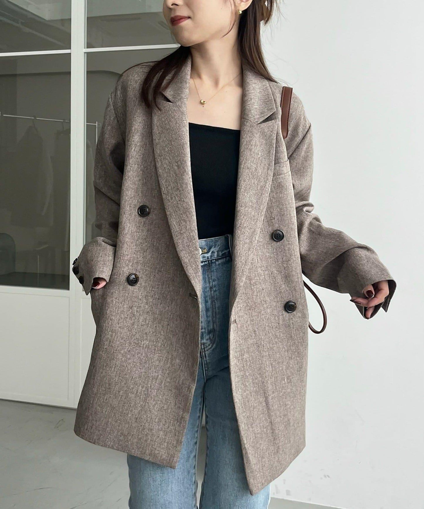 【CAPRICIEUX LE'MAGE×nanaco聯名】粗花呢夾克