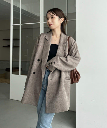 【CAPRICIEUX LE'MAGE×nanaco聯名】粗花呢夾克