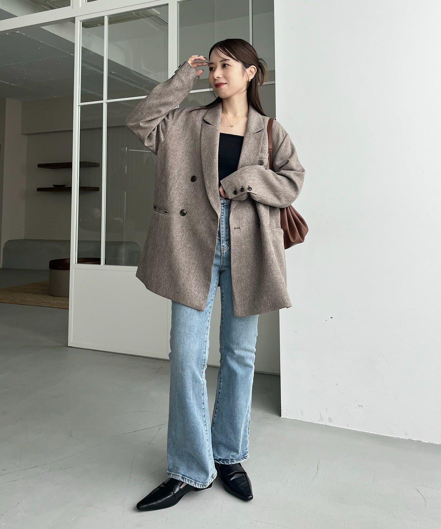 【CAPRICIEUX LE'MAGE×nanaco聯名】粗花呢夾克