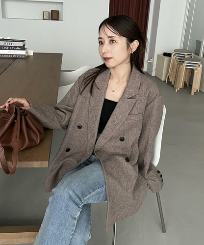 【CAPRICIEUX LE'MAGE×nanaco聯名】粗花呢夾克