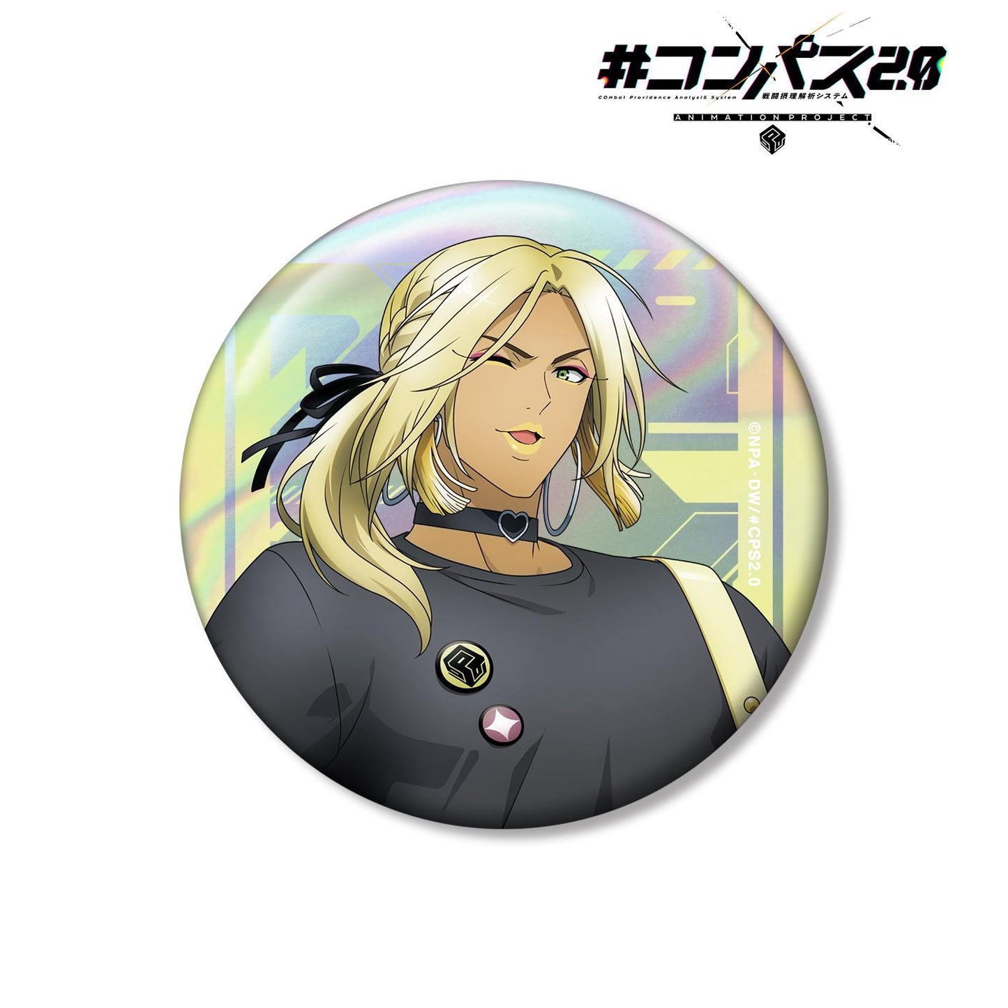 #COMPASS 2.0 戰鬥機理解析系統_新繪插圖 波羅洛喬 搖滾樂隊ver. 75mm極光徽章