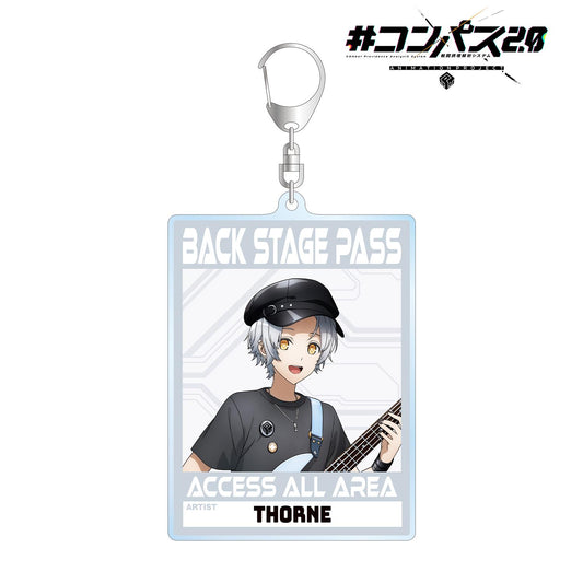 #COMPASS 2.0 戰鬥機理解析系統_新繪 索恩 搖滾樂隊ver. 後臺通行證風格大號亞克力鑰匙扣