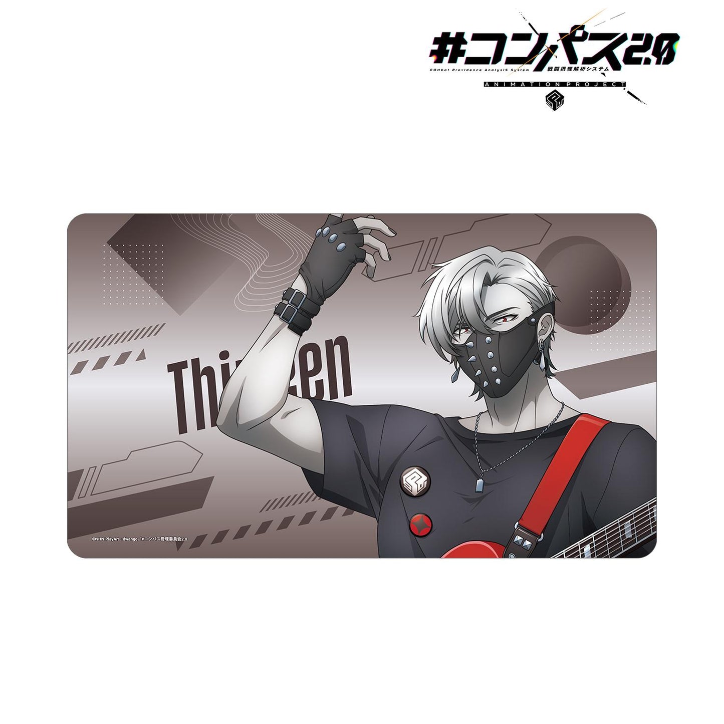 #COMPASS 2.0 戰鬥機理解析系統_新繪 13（薩丁）搖滾樂隊版 多功能桌墊