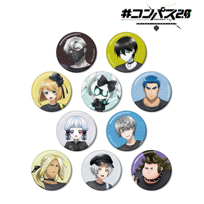 #COMPASS 2.0 戰鬥機理解析系統_新繪插畫 搖滾樂隊ver. 亮片徽章 盲盒（整盒/全套BOX）【BOX/10包入】