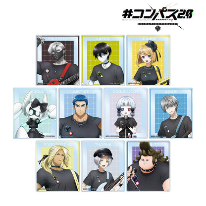 #COMPASS 2.0 戰鬥機理解析系統_新繪插畫 搖滾樂隊ver. 隨機亞克力卡片（單品/全套BOX）【BOX/10包入】