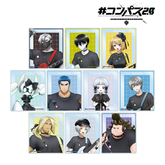 #COMPASS 2.0 戰鬥機理解析系統_新繪插畫 搖滾樂隊ver. 隨機亞克力卡片（單品/全套BOX）【BOX/10包入】