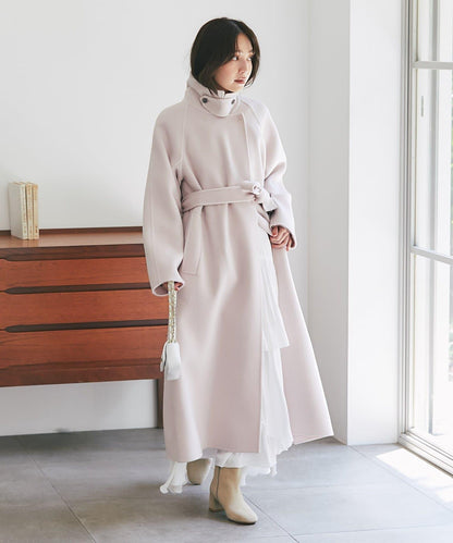 【優雅成熟女士風格大衣】雙面兩穿長款大衣