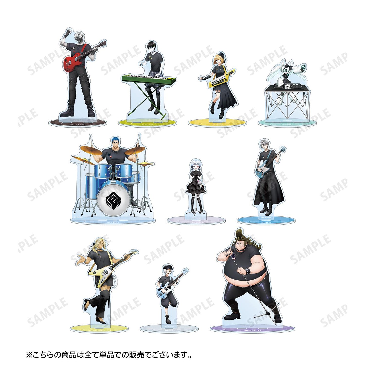 #コンパス2.0 戰鬥機理解析系統_新繪 Justice 搖滾樂隊ver. 超大亞克力立牌